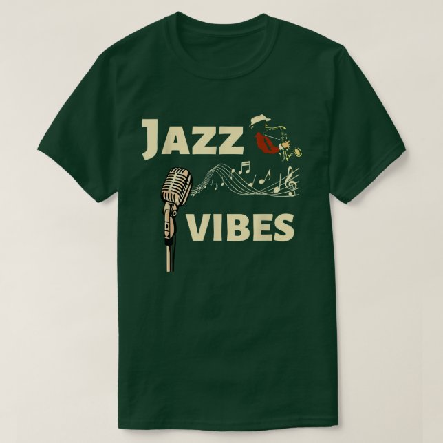 Camiseta Vibes de jazz - Legendaria banda de jazz me encant (Diseño del anverso)