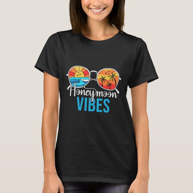Camiseta Vibes de luna de miel Parejas Boda de vacaciones N (Anverso)