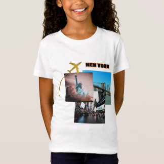Camiseta Vibes de Nueva York - Collage de viajes urbanos