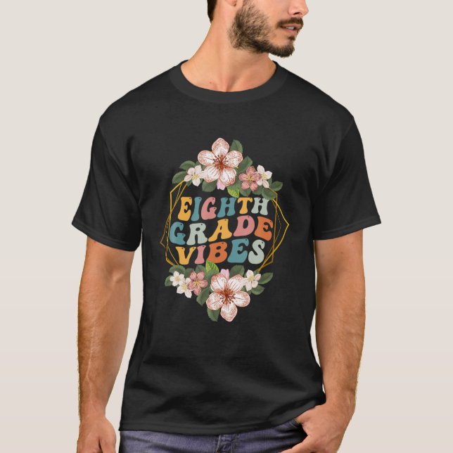 Camiseta Vibes De Octavo Grado - Equipo De Octavo Grado Ret (Anverso)