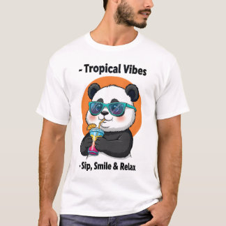 Camiseta Vibes de Panda Tropical