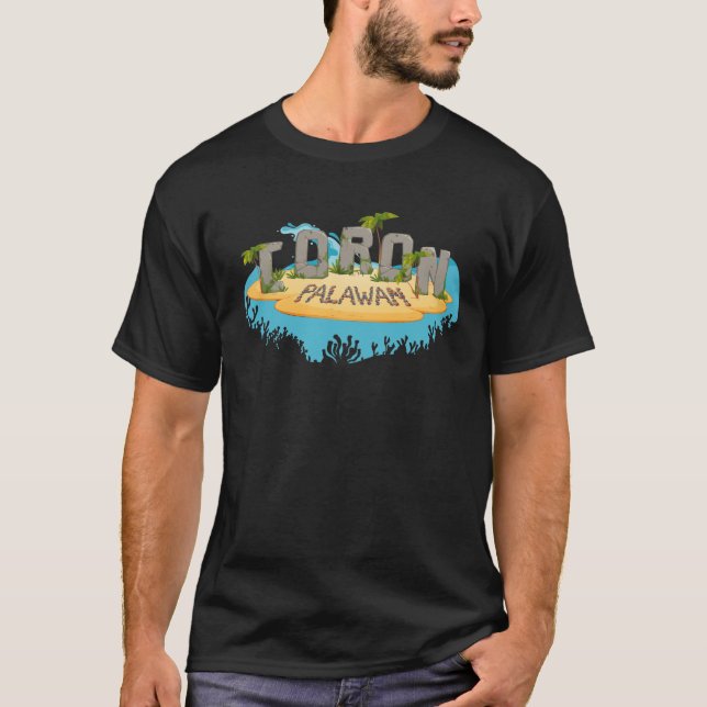 Camiseta Vibes de playa Coron Palawan - Recuerdos de Filipi (Anverso)