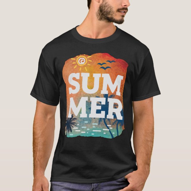 Camiseta Vibes de playa de verano (Anverso)