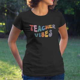 Camiseta Vibes de profesores retro