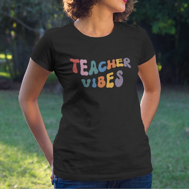 Camiseta Vibes de profesores retro (Subido por el creador)