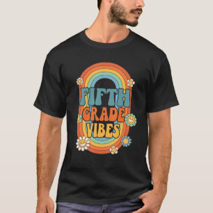Camiseta Vibes de quinto grado Equipo de Quinto Grado Retro