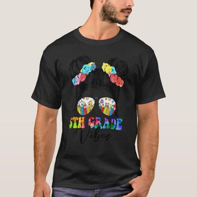 Camiseta Vibes de quinto grado Equipo de Quinto Grado Retro (Anverso)