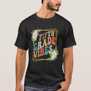 Camiseta Vibes de quinto grado Equipo de Quinto Grado Retro