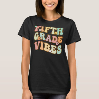 Camiseta Vibes de quinto grado Retro Maestría Estudiantil d