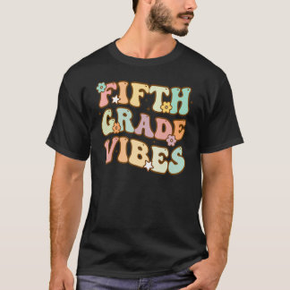 Camiseta Vibes de quinto grado Retro Maestría Estudiantil d