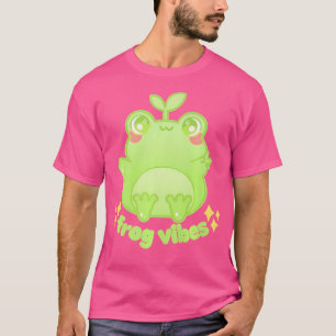 Camiseta Vibes de rana cruzando escarcha