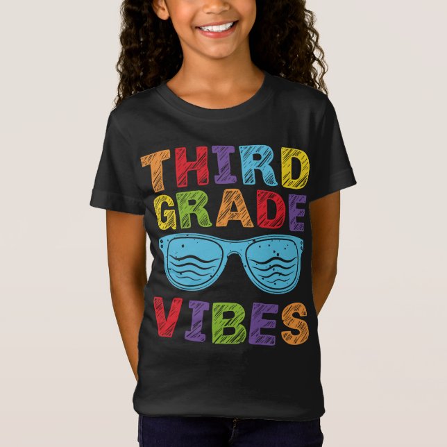 Camiseta Vibes de tercer grado - Equipo de tercer grado Ret (Anverso)