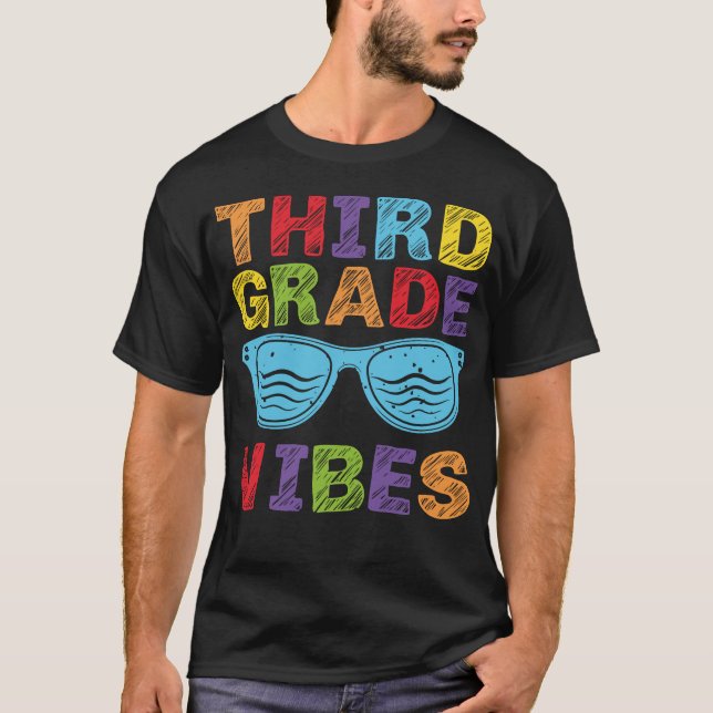 Camiseta Vibes de tercer grado - Equipo de tercer grado Ret (Anverso)