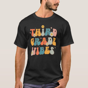 Camiseta Vibes de tercer grado Equipo Retro 1er día de
