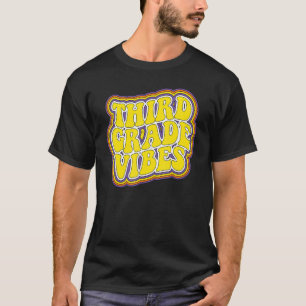Camiseta Vibes De Tercer Grado Retro A La Escuela Nueva Gra