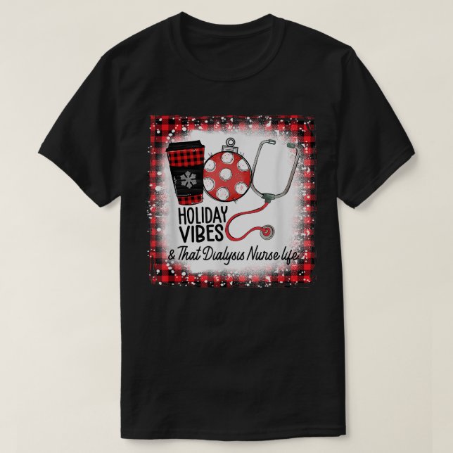 Camiseta Vibes de vacaciones blanqueadas y vida de enfermer (Diseño del anverso)