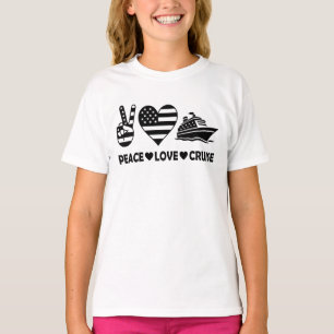 Camiseta Vibes de vacaciones de Peace Love Cruise USA
