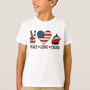 Camiseta Vibes de vacaciones de Peace Love Cruise USA