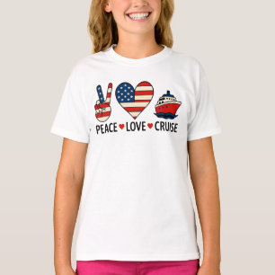 Camiseta Vibes de vacaciones de Peace Love Cruise USA