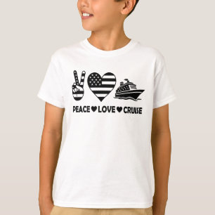 Camiseta Vibes de vacaciones de Peace Love Cruise USA