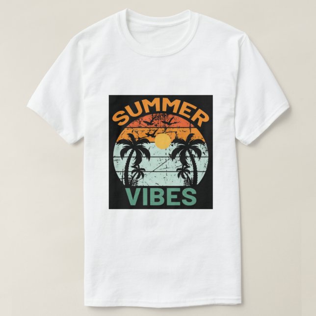 Camiseta "Vibes de verano" (Diseño del anverso)