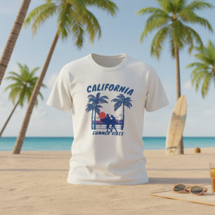 Camiseta Vibes de verano de california de época