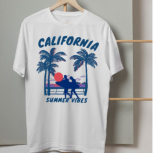 Camiseta Vibes de verano de california de época