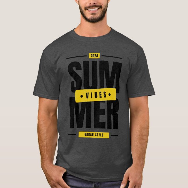 Camiseta Vibes de verano de Chemise, Chemise d'été (Anverso)
