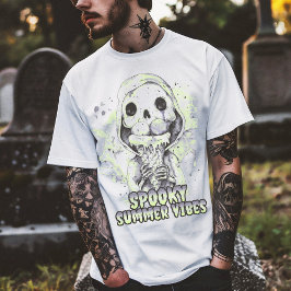 Camiseta Vibes de verano espeluznantes para el gótico de ve