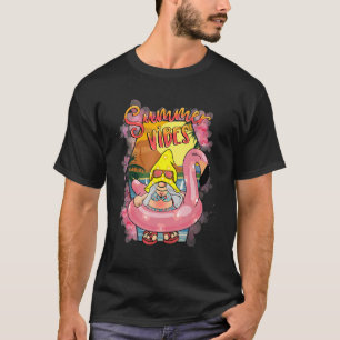 Camiseta Vibes de verano Flamingo Beach Gafas de sol Vaca d