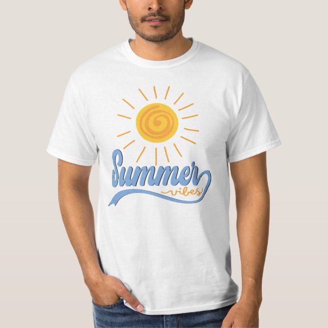 Camiseta Vibes de verano - Hombres Sunshine (Anverso)
