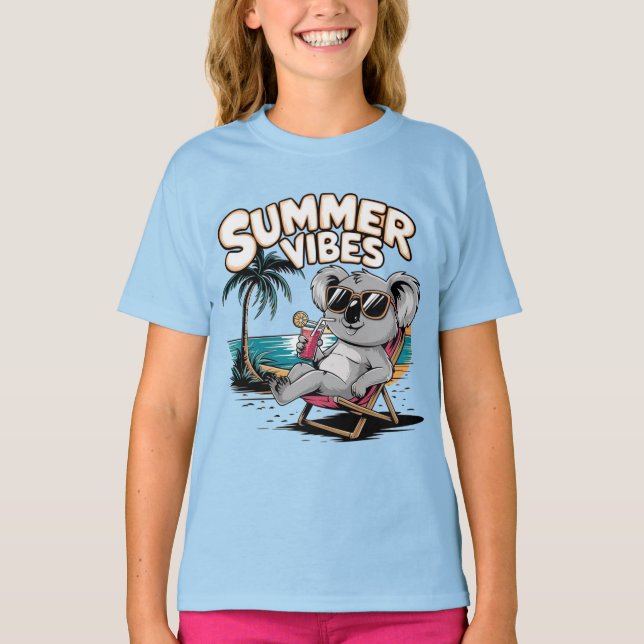 Camiseta vibes de verano koala (Anverso)