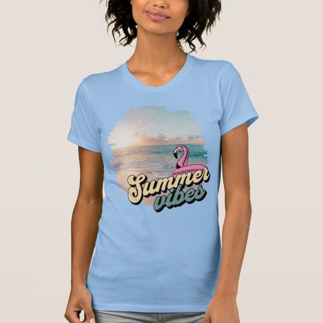 Camiseta Vibes de verano, océano (Anverso)