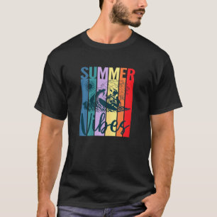 Camiseta Vibes de verano para mujeres Retro Vintage Surfer 