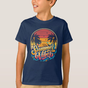 Camiseta Vibes de verano retro
