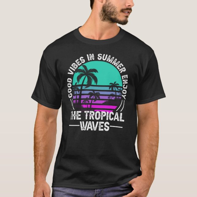 Camiseta Vibes de verano tropical-82646 (Anverso)