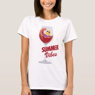 Camiseta Vibes de verano Vacaciones Viaje a la playa Cruise