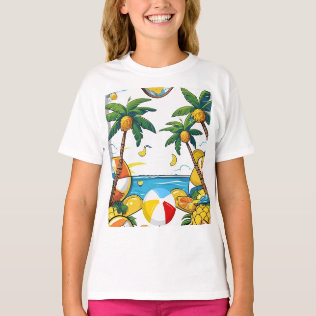 Camiseta Vibes de verano y diversión al aire libre (Anverso)
