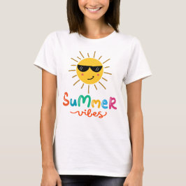 Camiseta Vibes de verano y mujeres de sol
