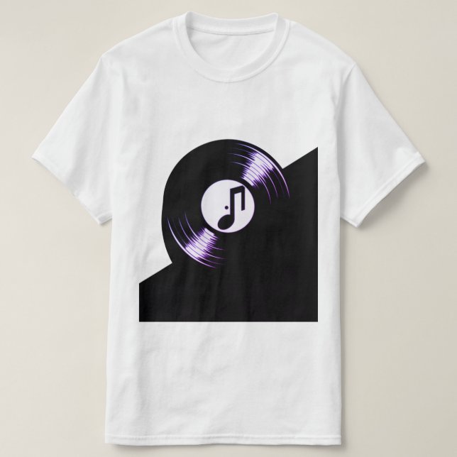 Camiseta Vibes de vinilo: El sonido de la simplicidad (Diseño del anverso)