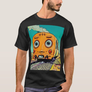 Camiseta Vibes de Vintage Railway: Ilustracion Locomotor