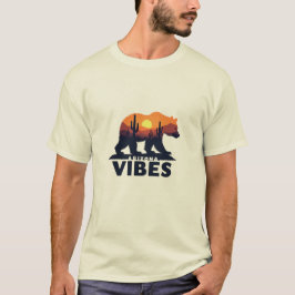 Camiseta Vibes forestales de Arizona - Oso en escena forest