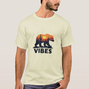Camiseta Vibes forestales de Arizona - Oso en escena forest