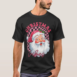 Camiseta Vibes Groovy Pink Santa