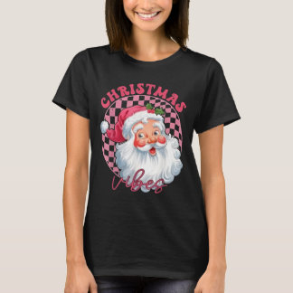 Camiseta Vibes Groovy Pink Santa