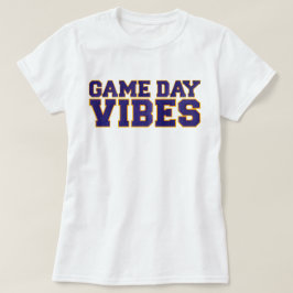 Camiseta Vibes moradas y amarillas de juego