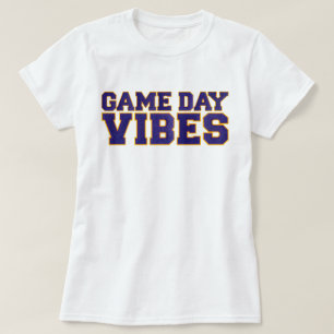 Camiseta Vibes moradas y amarillas de juego