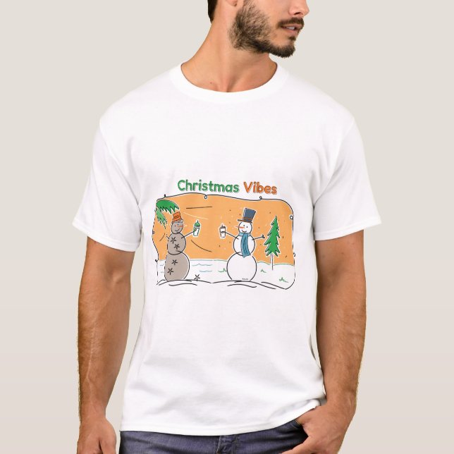 Camiseta Vibes navidades de una parte del mundo (Anverso)