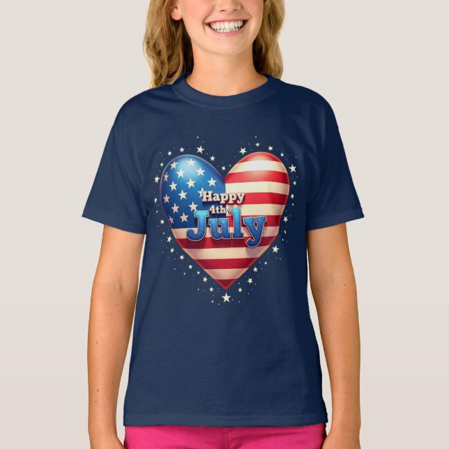 Camiseta Vibes patriotas: estrellas, rayas y estilo (Anverso)