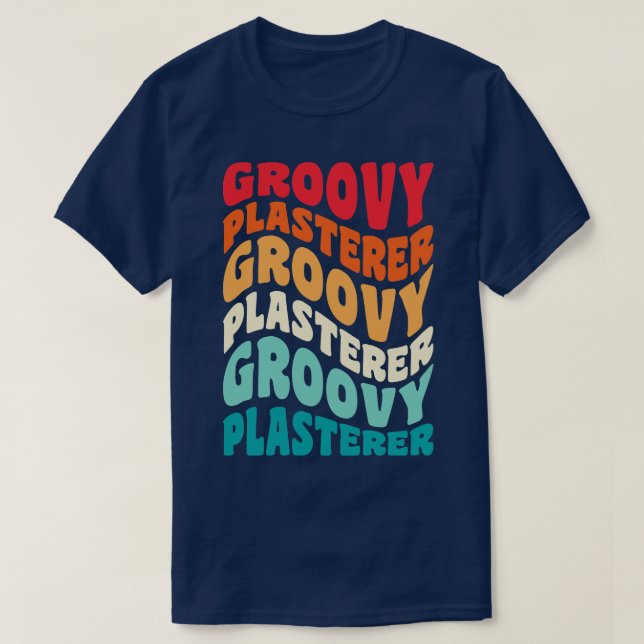 Camiseta Vibes Plasterer Vintage Retro 60s 70s 80s (Diseño del anverso)